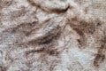 A crumpled piece of dirty, stained microfiber. Up close Royalty Free Stock Photo