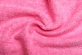 Crumpled pink microfiber cloth as background Royalty Free Stock Photo