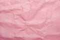 Crumpled Pink paper texture background for design Royalty Free Stock Photo