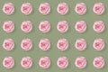 Crumpled pink table-napkin repeating pattern