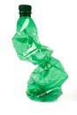 Crumpled plastic bottle Royalty Free Stock Photo