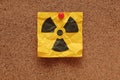 Crumpled Radioactive Sign