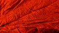 Crumpled red fabrics