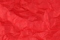 Crumpled red mulberry paper texture Royalty Free Stock Photo