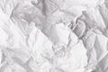 Crumpled relievo soft white paper texture. Royalty Free Stock Photo