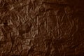 Crumpled sepia paper texture Royalty Free Stock Photo