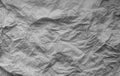 Crumpled sheet of paper in black and white Royalty Free Stock Photo