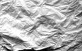 Crumpled sheet of paper with blur effect in black and white Royalty Free Stock Photo