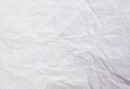 Crumpled sheet of white paper