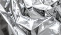 Crumpled Silver Foil Texture Background Royalty Free Stock Photo