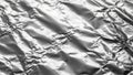 Crumpled Silver Foil Texture Background Metallic Wrinkled Aluminum Surface Pattern Royalty Free Stock Photo