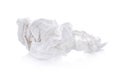 Crumpled tissue paper on white background. Royalty Free Stock Photo