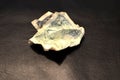 Wrinkled dollar bill. US one dollar bills background. Money texture notes design. Royalty Free Stock Photo