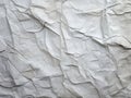 Crumpled Vintage Paper with Light Gray Uneven Texture - AI Generated