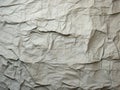Crumpled Vintage Paper Light Gray Uneven Texture - AI Generated