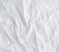 Crumpled white cotton fabric, with embroidery elements Royalty Free Stock Photo