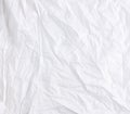 Crumpled white cotton fabric, fabric for sewing clothes and shirts Royalty Free Stock Photo