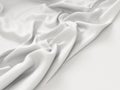 Crumpled white fabric cloth texture background