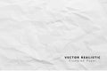 Crumpled white paper abstract design background
