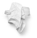 Crumpled white paper napkin - unused Royalty Free Stock Photo