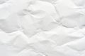 Crumpled white paper texture with abstract creases for design and artistic background use Royalty Free Stock Photo
