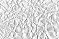 Crumpled White Paper Texture