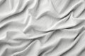 crumpled white twill fabric texture, zoomed in