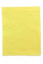 Crumpled yellow lined paper Royalty Free Stock Photo