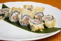 Crunch Sushi Roll Royalty Free Stock Photo