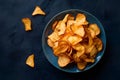 Crunchy cassava chips, a savory snack for any occasion