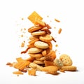 Crunchy Cheese Crackers: A Bold Saturation Innovator In Chinapunk Style