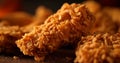 Crunchy chicken treat, Irresistibly crispy fried piece, a fast food delight.