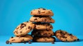 crunchy chip cookies food Royalty Free Stock Photo