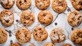 crunchy chip cookies food Royalty Free Stock Photo