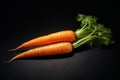 Crunchy Fresh carrot food. Generate Ai