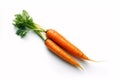 Crunchy Goodness: Fresh Carrot on a White Background