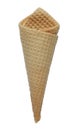 Crunchy icecream cone isoleted Royalty Free Stock Photo