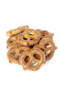 Crunchy knot shape pretzel Royalty Free Stock Photo