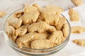 Crunchy Lemon Animal Cracker Cookies Royalty Free Stock Photo