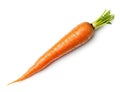 Crunchy Perfection: Isolated Carrot on White Background