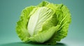 Crunchy Perfection: Isolated Iceberg Lettuce