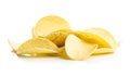 Crunchy potato chips. Potato crisps