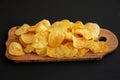 Crunchy Potato Chips Ready to Eat Royalty Free Stock Photo