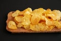 Crunchy Potato Chips Ready to Eat Royalty Free Stock Photo