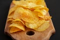 Crunchy Potato Chips Ready to Eat Royalty Free Stock Photo