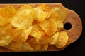 Crunchy Potato Chips Ready to Eat Royalty Free Stock Photo