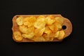 Crunchy Potato Chips Ready to Eat Royalty Free Stock Photo