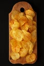 Crunchy Potato Chips Ready to Eat Royalty Free Stock Photo