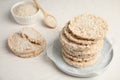Crunchy rice cakes Royalty Free Stock Photo