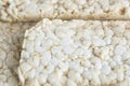 Crunchy Rice Waffles Closeup as Background Royalty Free Stock Photo